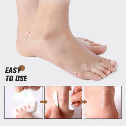 Self-adhesive Invisible Heel Anti-wear Sticker - Pack Of 50