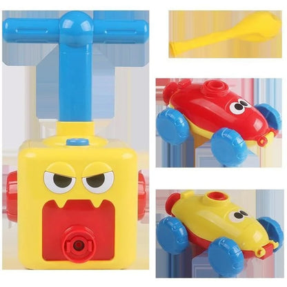 Balloon car toy pump set with lots of fun