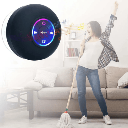 Bathroom Waterproof Wireless Bluetooth Speakers with LED Light