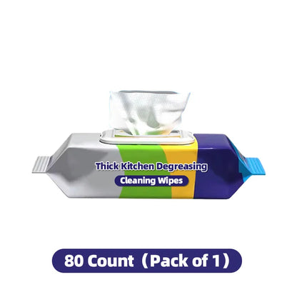 80 Count Thick Kitchen Degreasing Cleaning Wipes