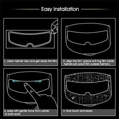 Anti-fog helmet film
