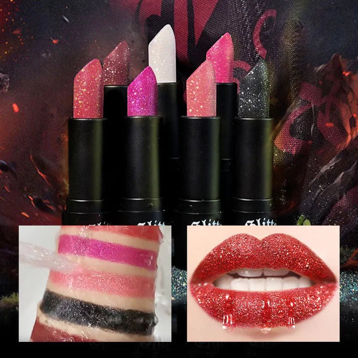 Matte Long Lasting Lipstick With Fine Glitter