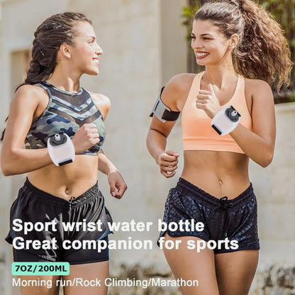 Wearable HandsFree Silicone 7 Oz Running Water Bottle