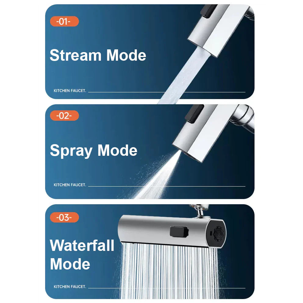 3-in-1 Waterfall Tap Faucet 🔥FLAT 30% OFF 🔥TODAY ONLY