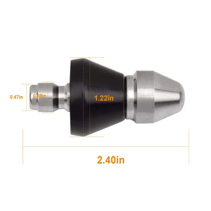 Sewer Cleaning Tool High-pressure Nozzle - 1 Pcs