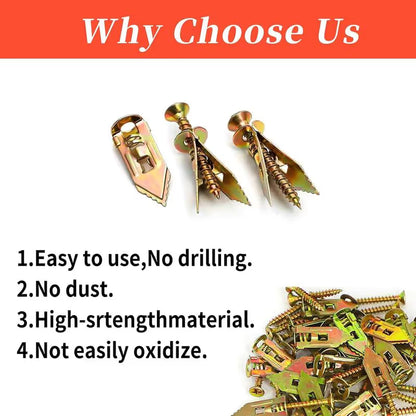 Self Drilling Drywall Anchors with Screws Kit (Pack Of 30)