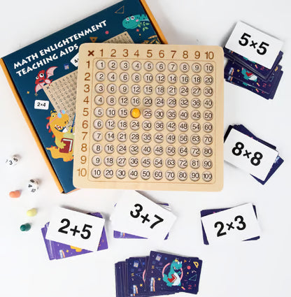 Wooden Montessori Multiplication Board Game