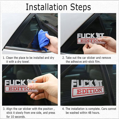 FVUK IT Edition Emblem | Car Decal Accessory