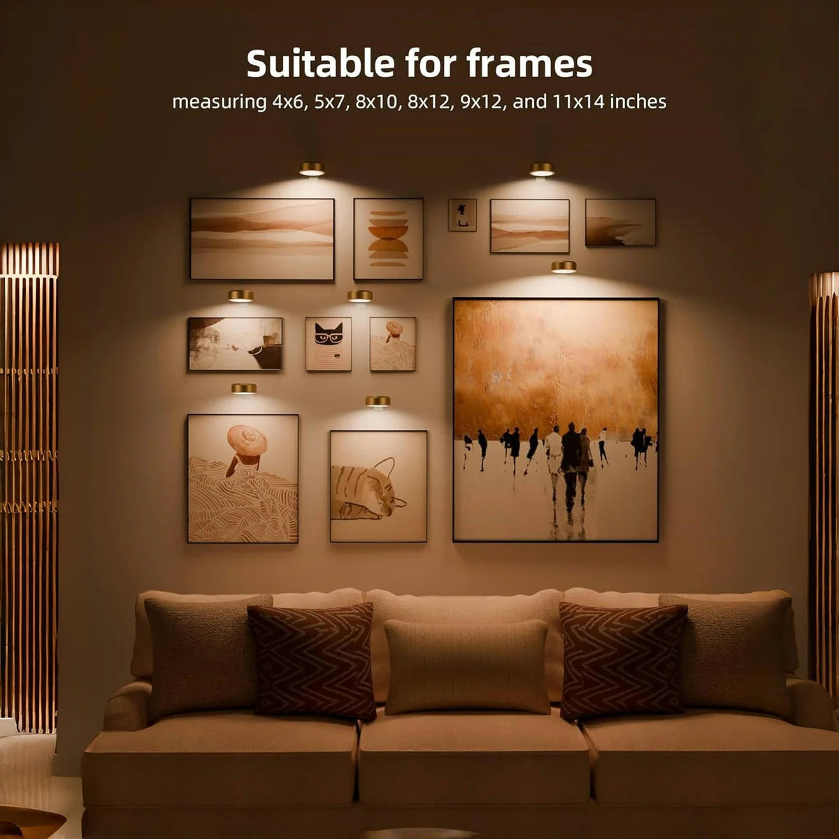 🎁Picture Lights For Wall With 3 Color Temps