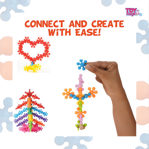 ToyMagic Star Interlink Construction Play - 400 Pcs
